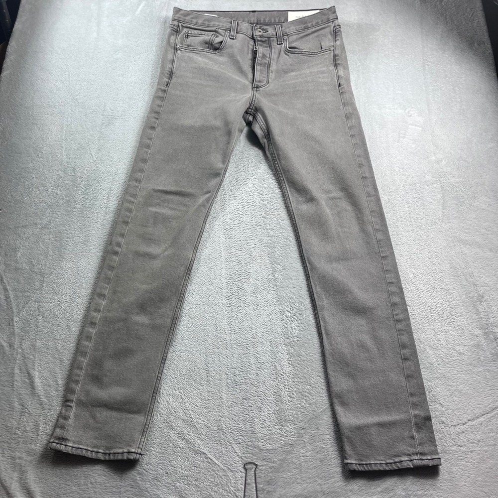 Rag & Bone Fit 2 Slim Greyson Gray Jeans Mens 31 MED19F1223I8GR